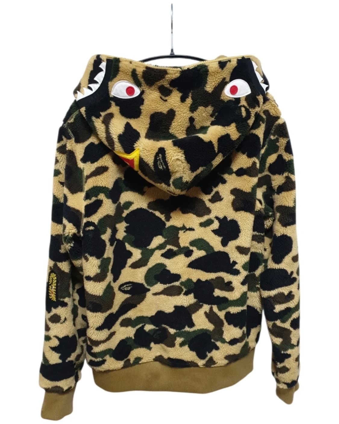 베이프 황계 카모 퍼 디테일 샤크 후드집업 상품이미지2