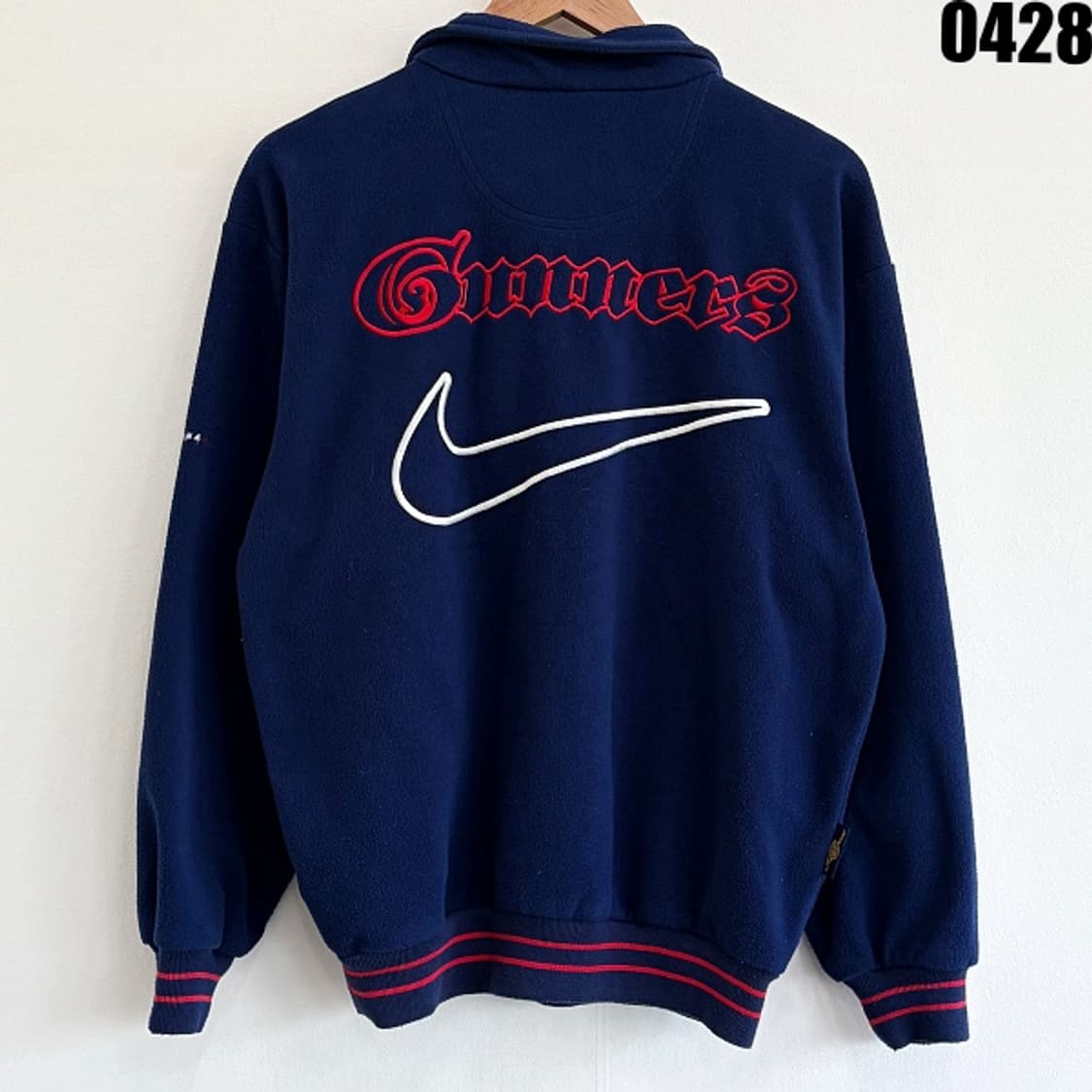 나이키 아스날 올드스쿨 플리스 하프집업 자켓 네이비 95 0428 상품이미지9