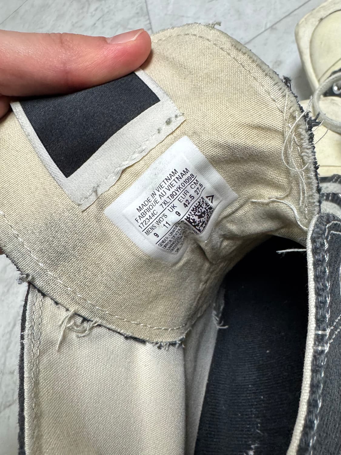 릭오웬스 x 컨버스 다크쉐도우 275 상품이미지4