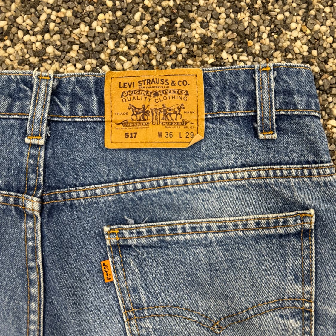 90s 리바이스 517 오렌지탭 부츠컷 데님 made in USA (34 상품이미지5