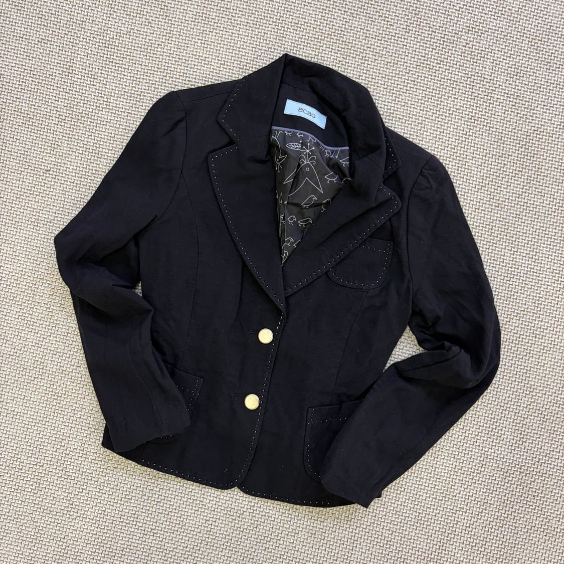 88-96-160 BCBG 스티치 블레이저 0602D1 상품이미지1