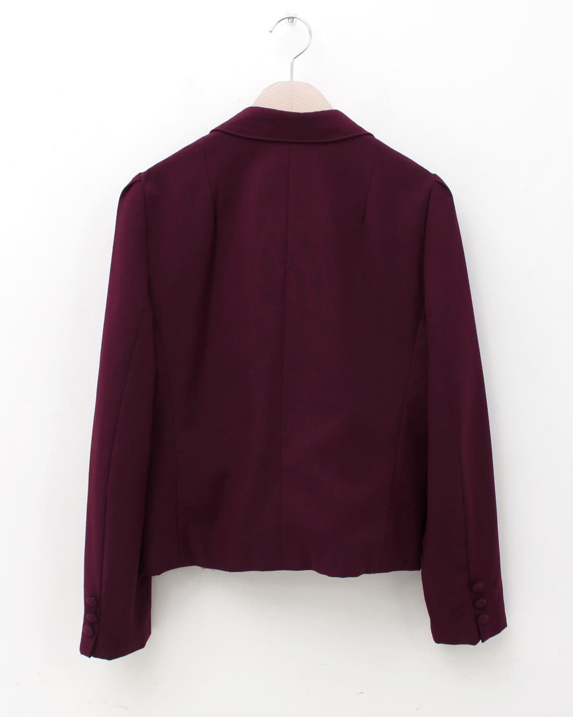 유럽 빈티지 버건디 크롭 자켓 상품이미지6