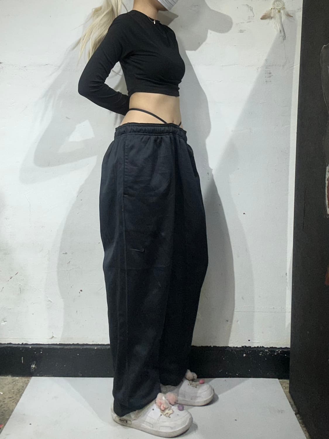 나이키 블랙 와이드 빅 사이즈 추리닝 바지 XXL 상품이미지1