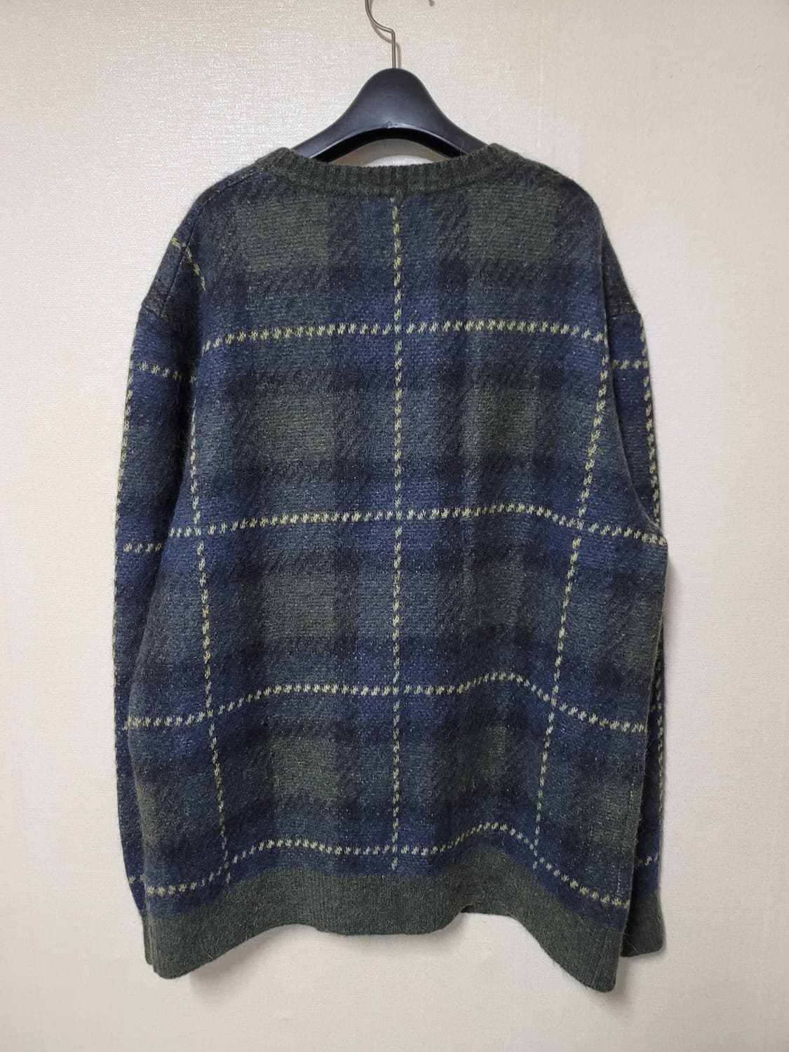 빅사이즈(110) 빈폴 알파카혼방 타탄체크 풀오버 상품이미지5