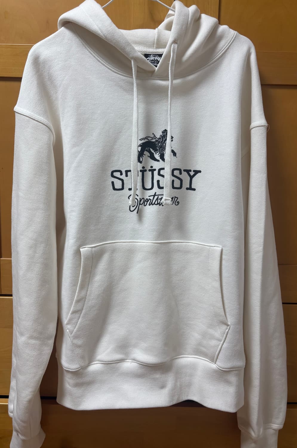 스투시 스포츠웨어 후드티 아이보리 S 새상품 상품이미지2