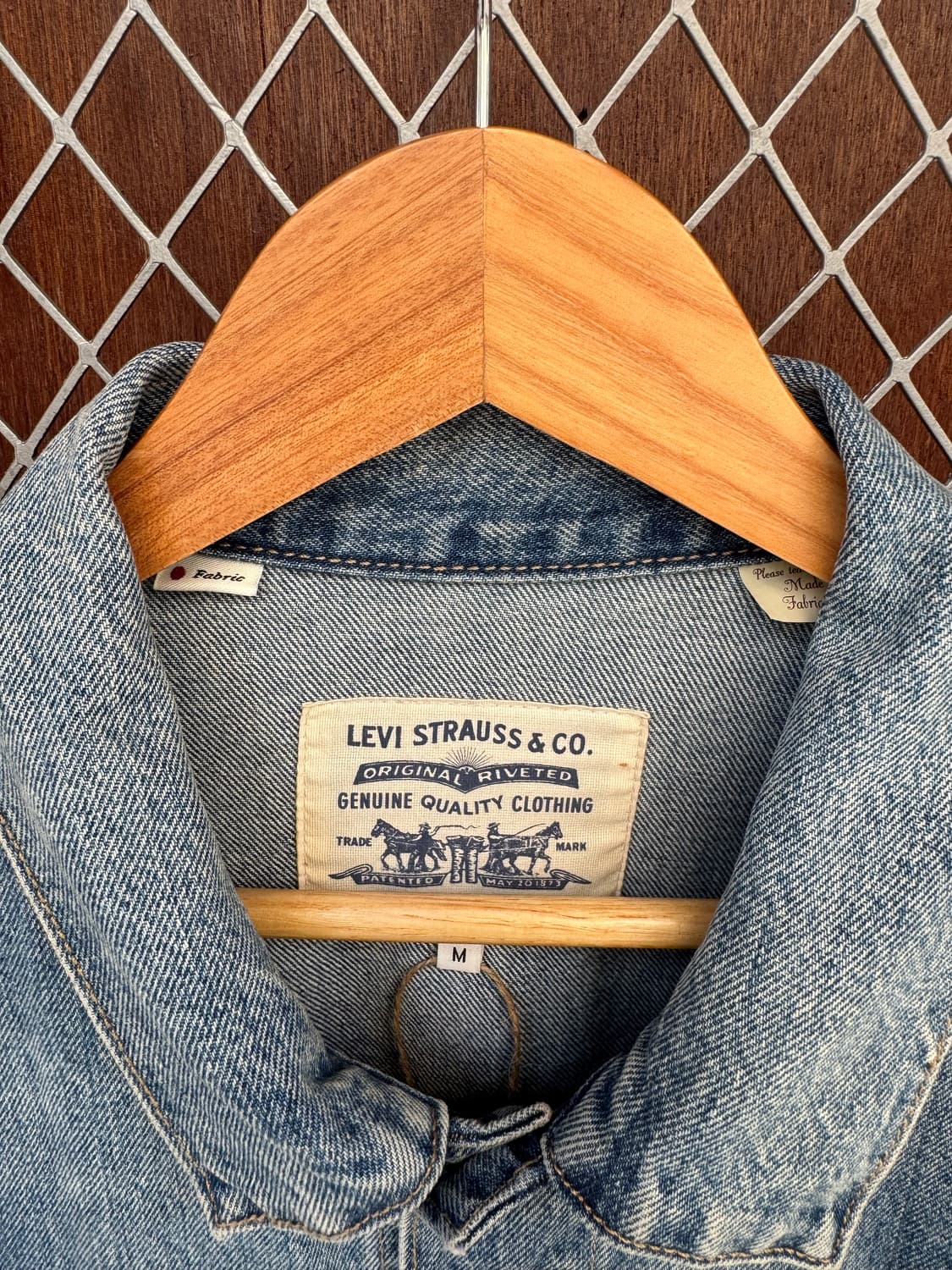 리바이스 빈티지 LMC 블루탭 타입2 트러커 데님자켓 청자켓 M 상품이미지2