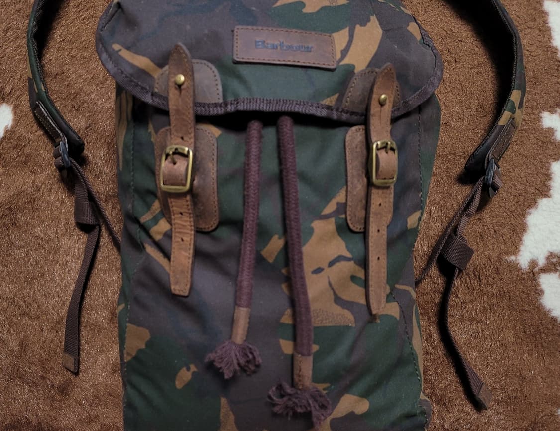 새제품 영국 직구 바버 톤다운 카모 패턴 중소형 데일리 백팩 상품이미지2