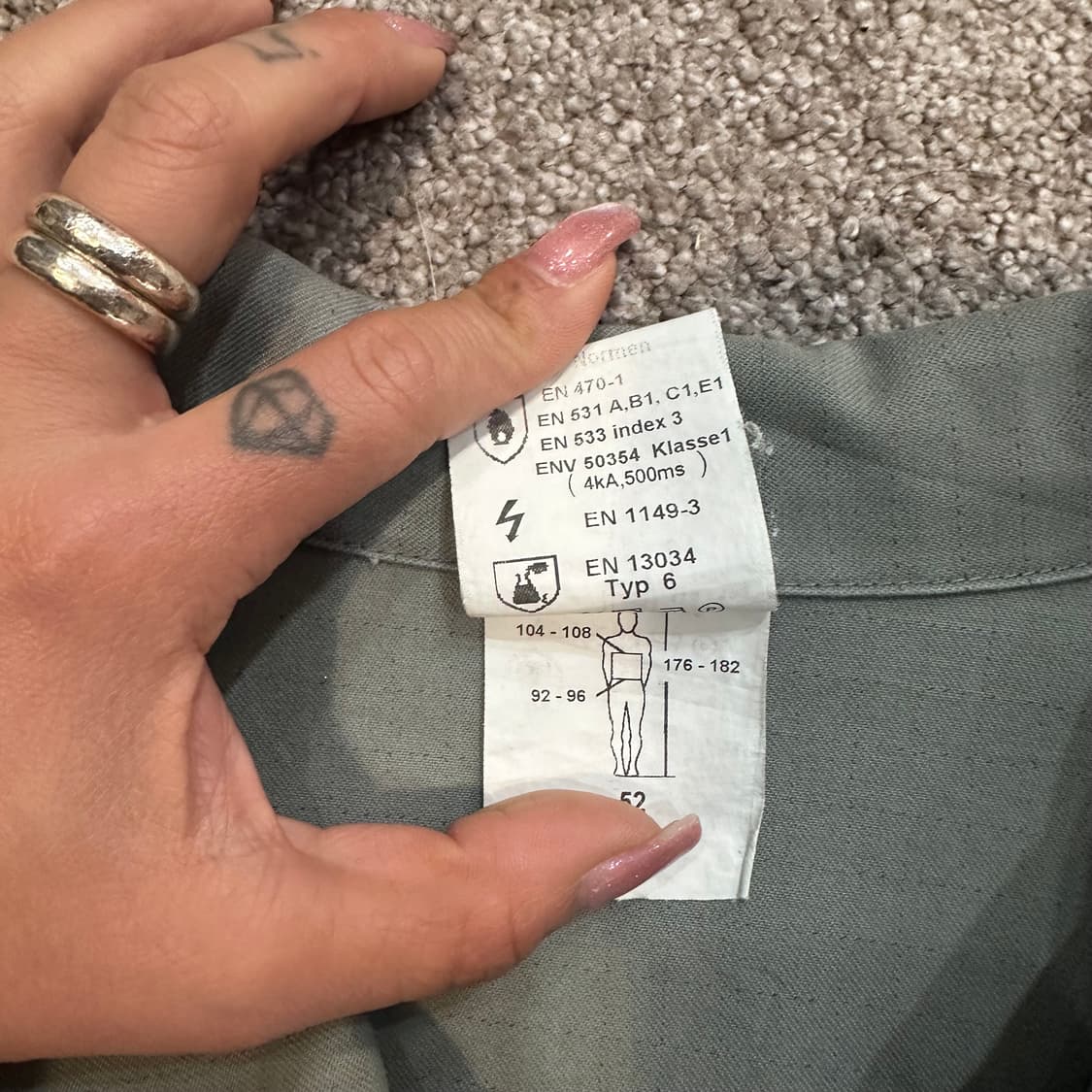 켐펠 미디엄그레이 워크 자켓L 상품이미지3