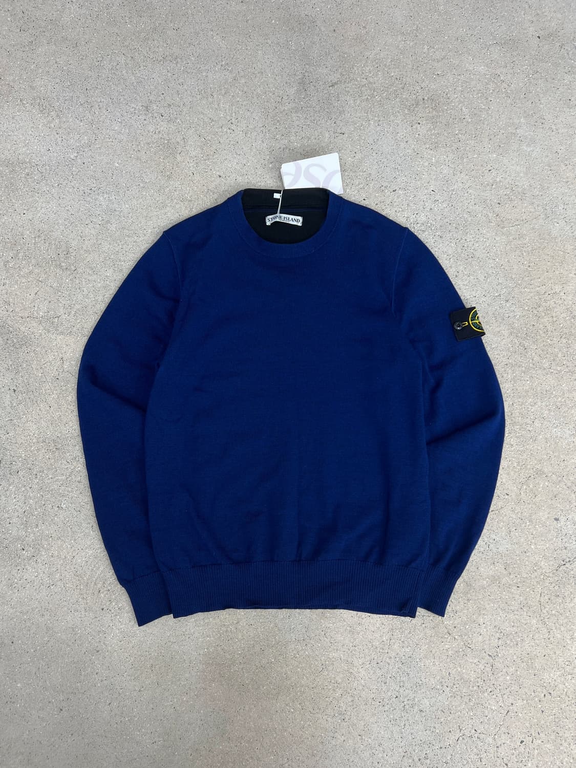 스톤아일랜드 와펜 투톤 다크블루 니트 상품이미지1