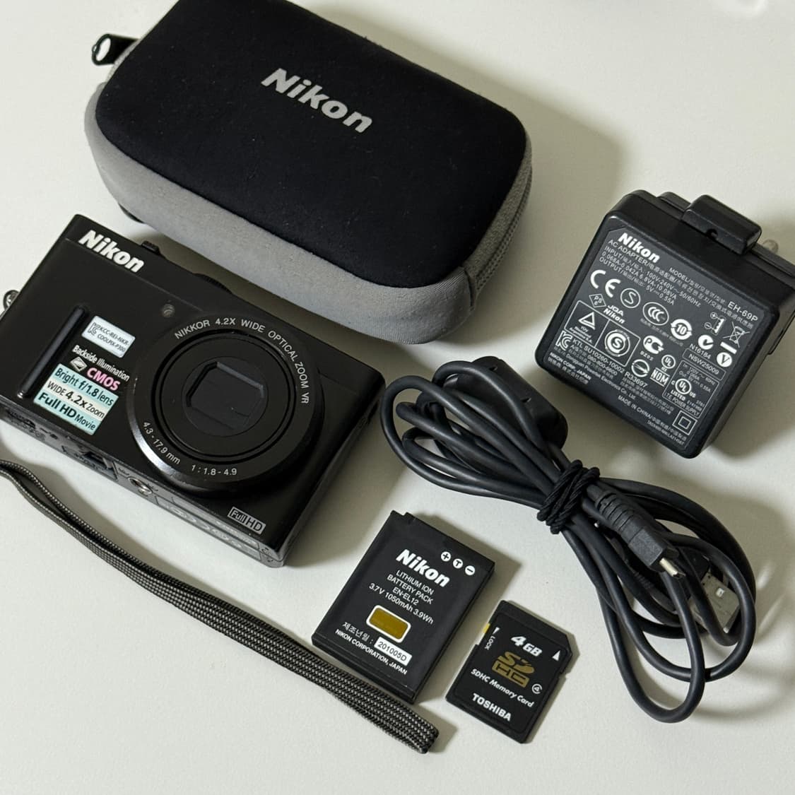 니콘 쿨픽스 P300 빈티지 디카 디지털카메라 상품이미지1
