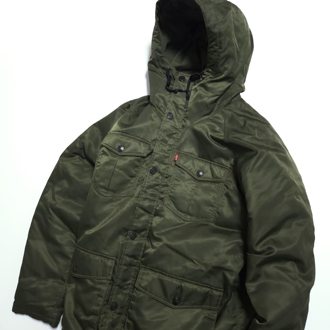 리바이스 Levis 덕다운 필드 파카 패딩 카키 상품이미지4