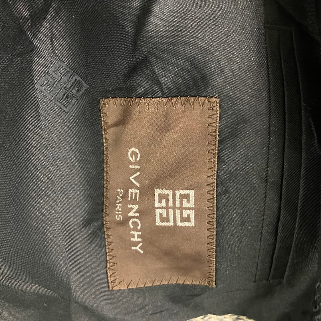 지방시 글렌 체크 패턴 울 싱글 블레이저 95 상품이미지5