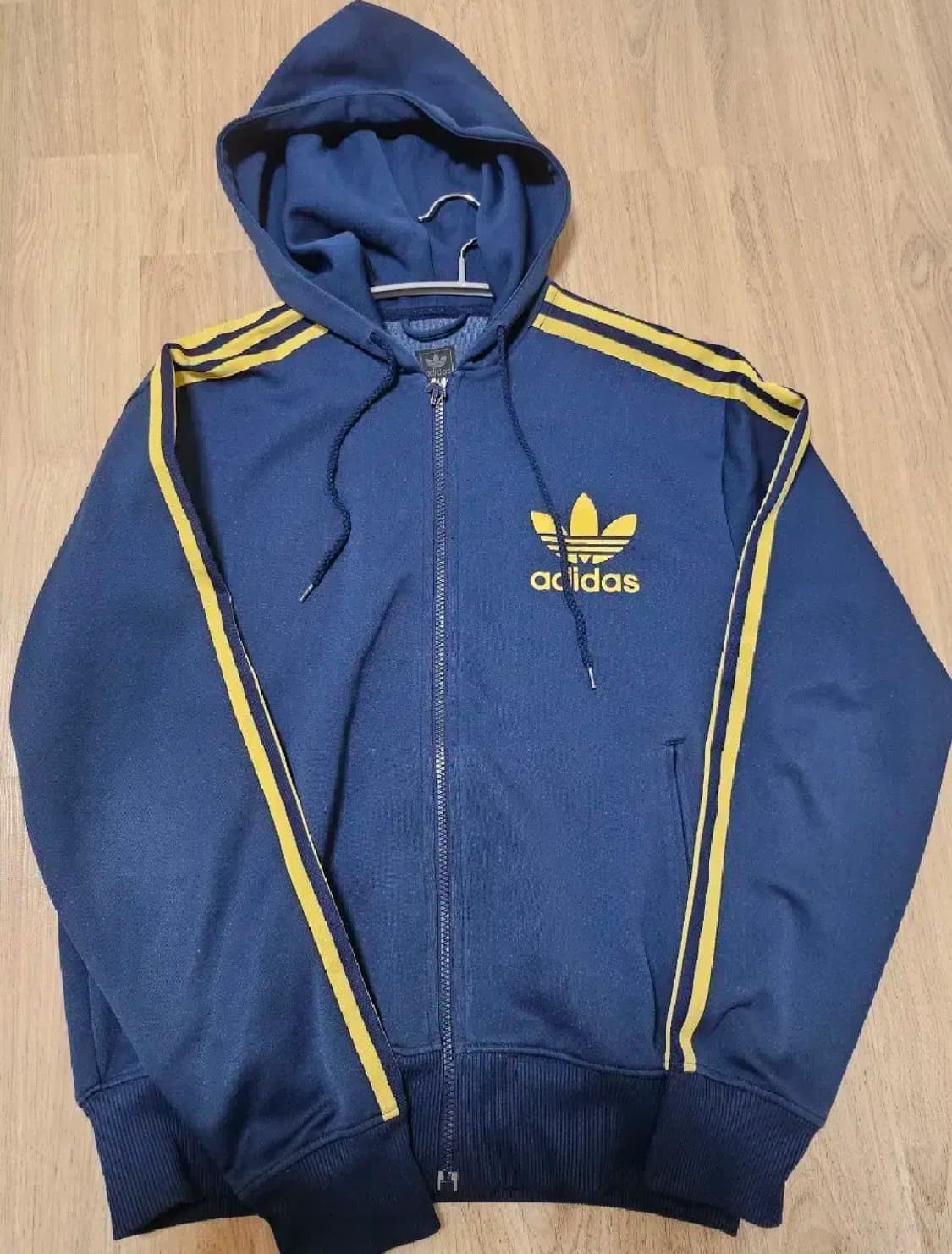 아디다스 빅유로파 후드플락 네이비옐로우 후드져지 상품이미지1