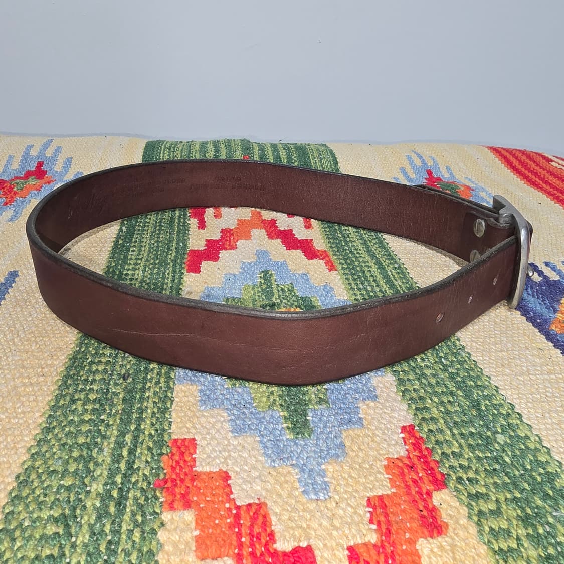 Vintage USA 카우레더 벨트 27 상품이미지3