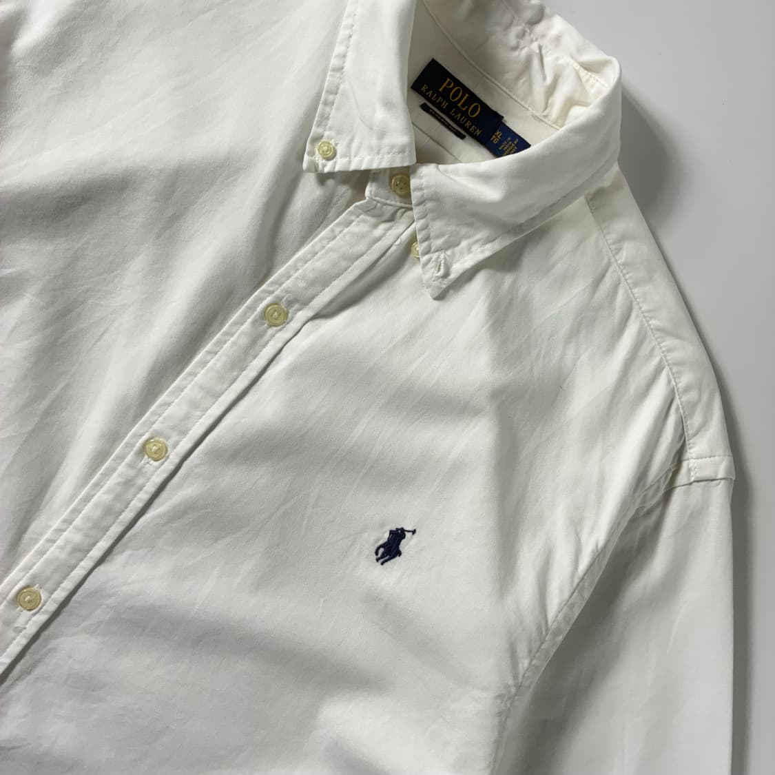 Polo  폴로 랄프로렌 신형자수 린넨 화이트 셔츠  상품이미지2