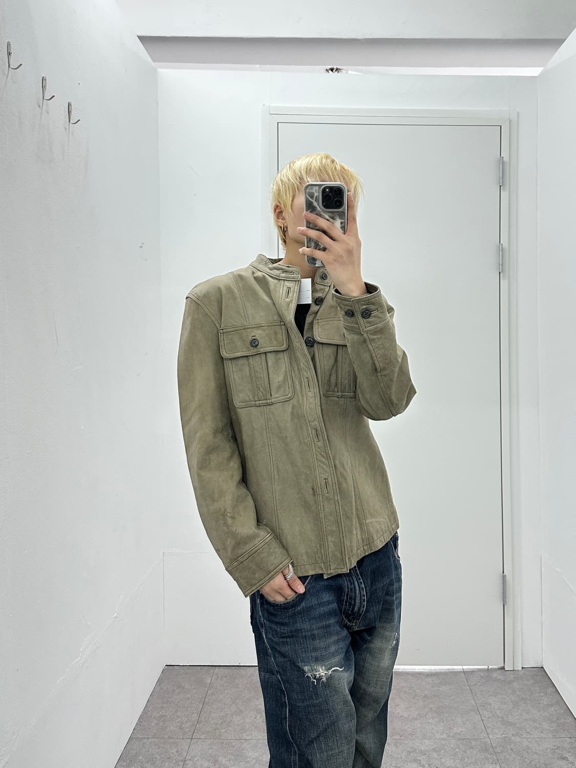 Cowhide Leather Utility Jacket 상품이미지2