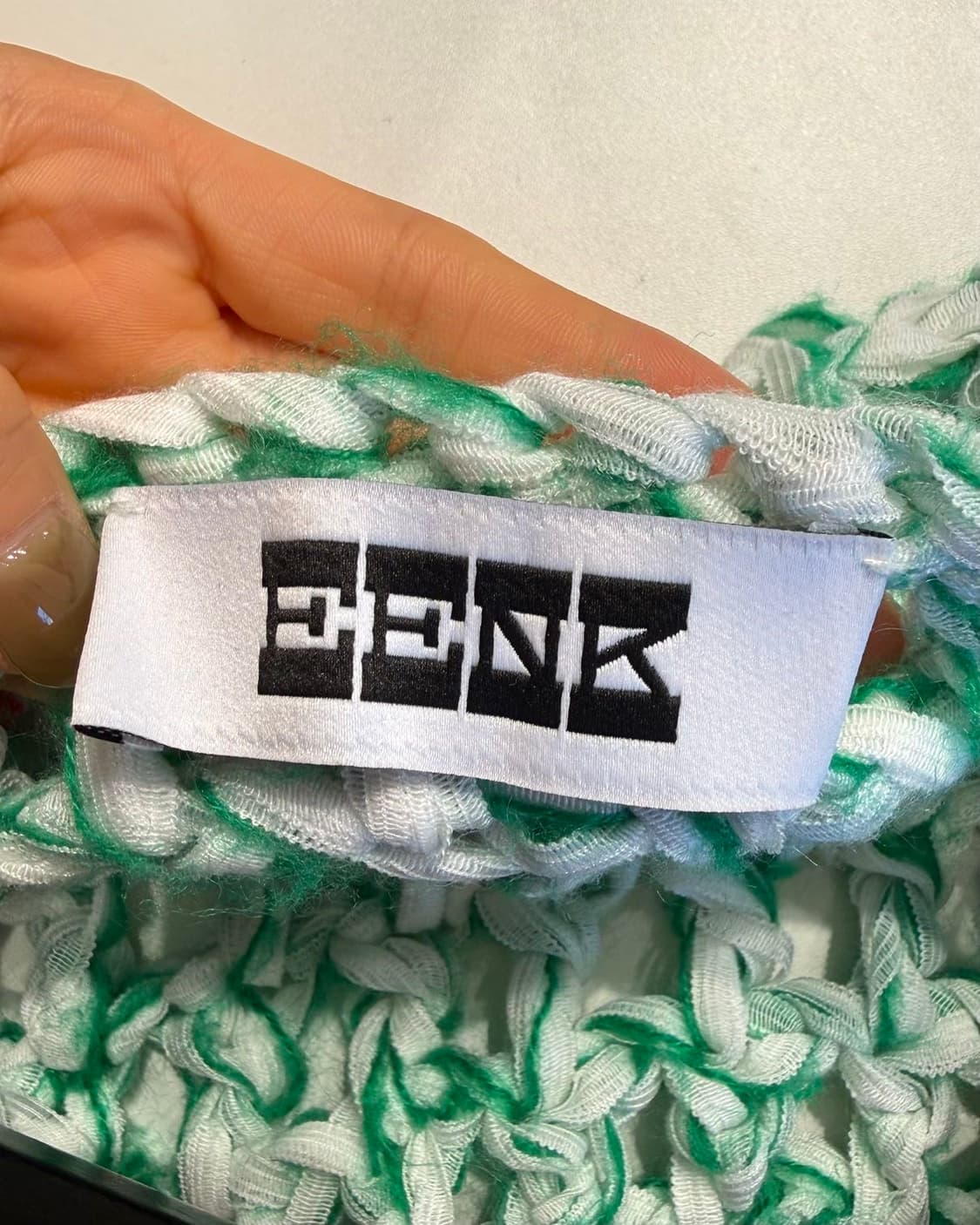 잉크 그린 크로셰 니트 가디건  상품이미지8