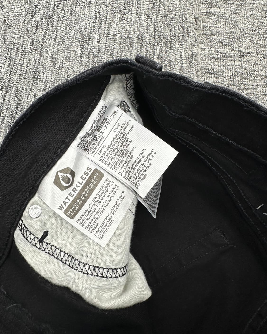 (허단39.5)리바이스 502 블랙-M1688 상품이미지6