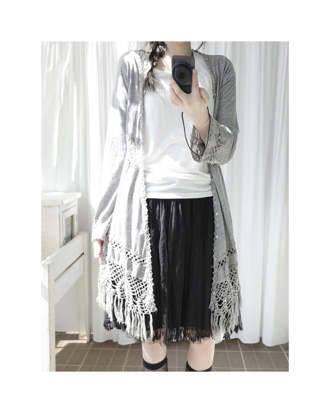 Pr spangle open cardigan 상품이미지3