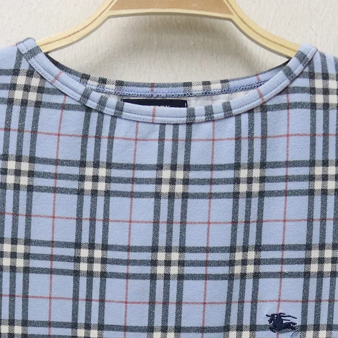 버버리 런던 체크 패턴 긴팔 티셔츠 63246 상품이미지3