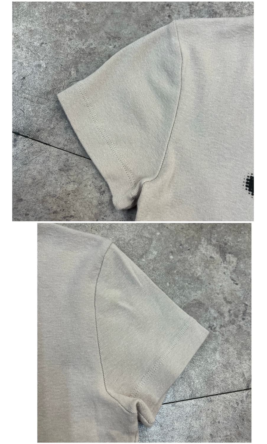 미스치프 크롭 반팔티 베이지 S #csz4004 상품이미지6