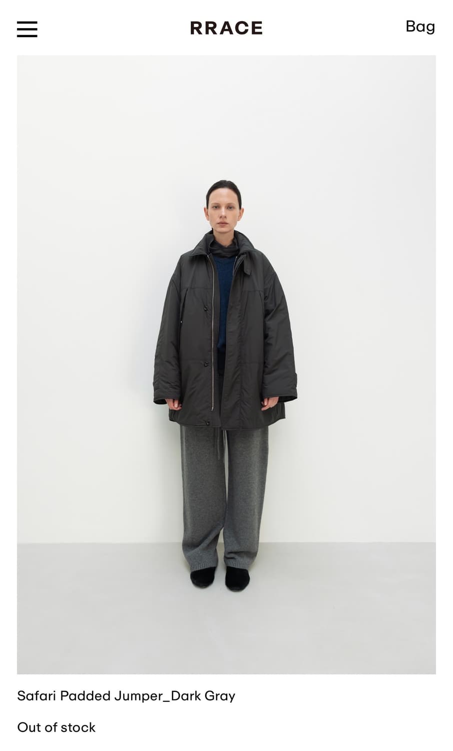 [1회착용] 레이스 rrace 사파리 패디드 점퍼 상품이미지7