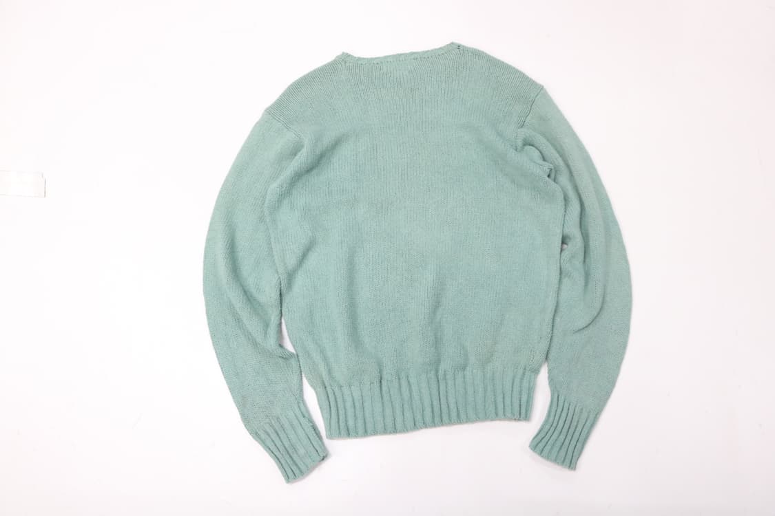 폴로 랄프로렌 민트 빈티지 포니 자수 코튼 니트 (M) 상품이미지7