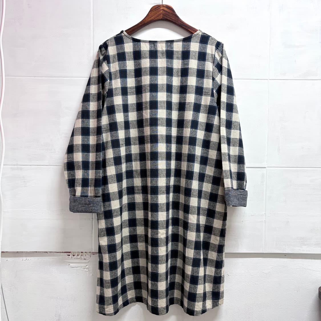 코튼 체크 모리걸 원피스 JPN 상품이미지7