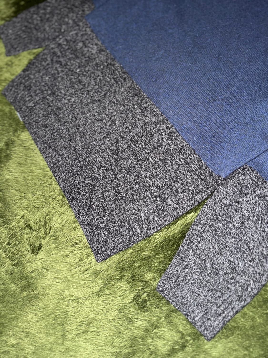 [L] 칼하트 WIP 투톤 WELCH 스웨터 니트 네이비 그레이 상품이미지9