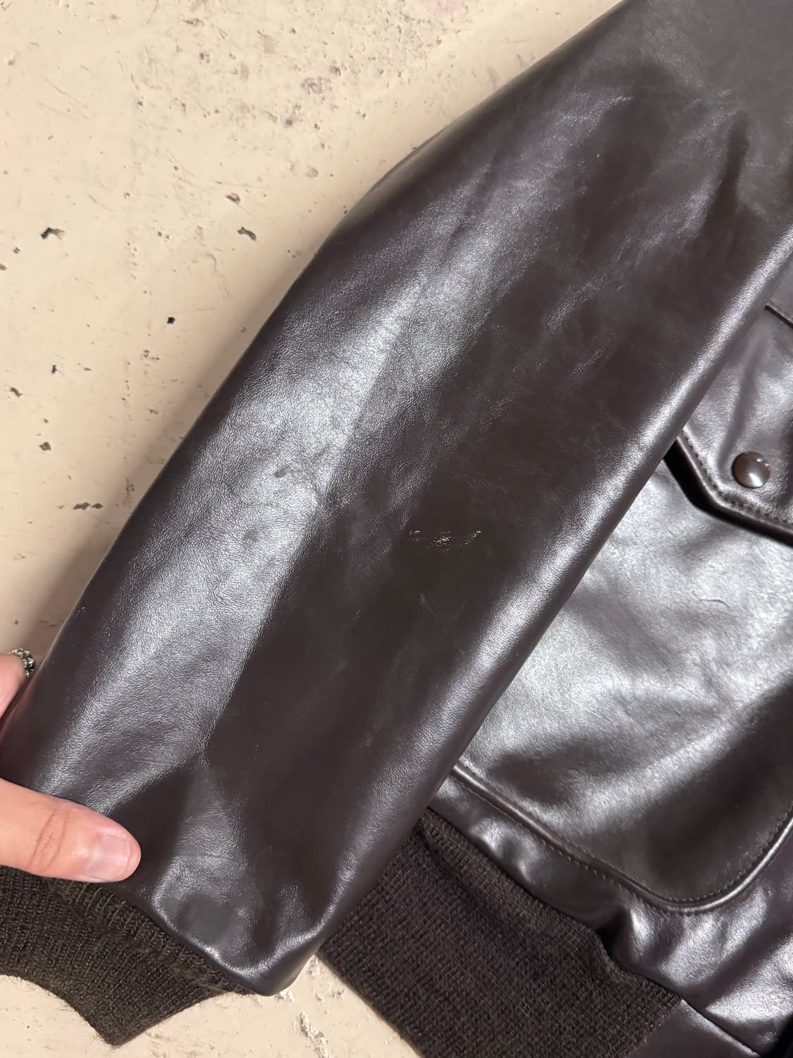 Gino Leathers A-2 가죽 자켓  상품이미지8