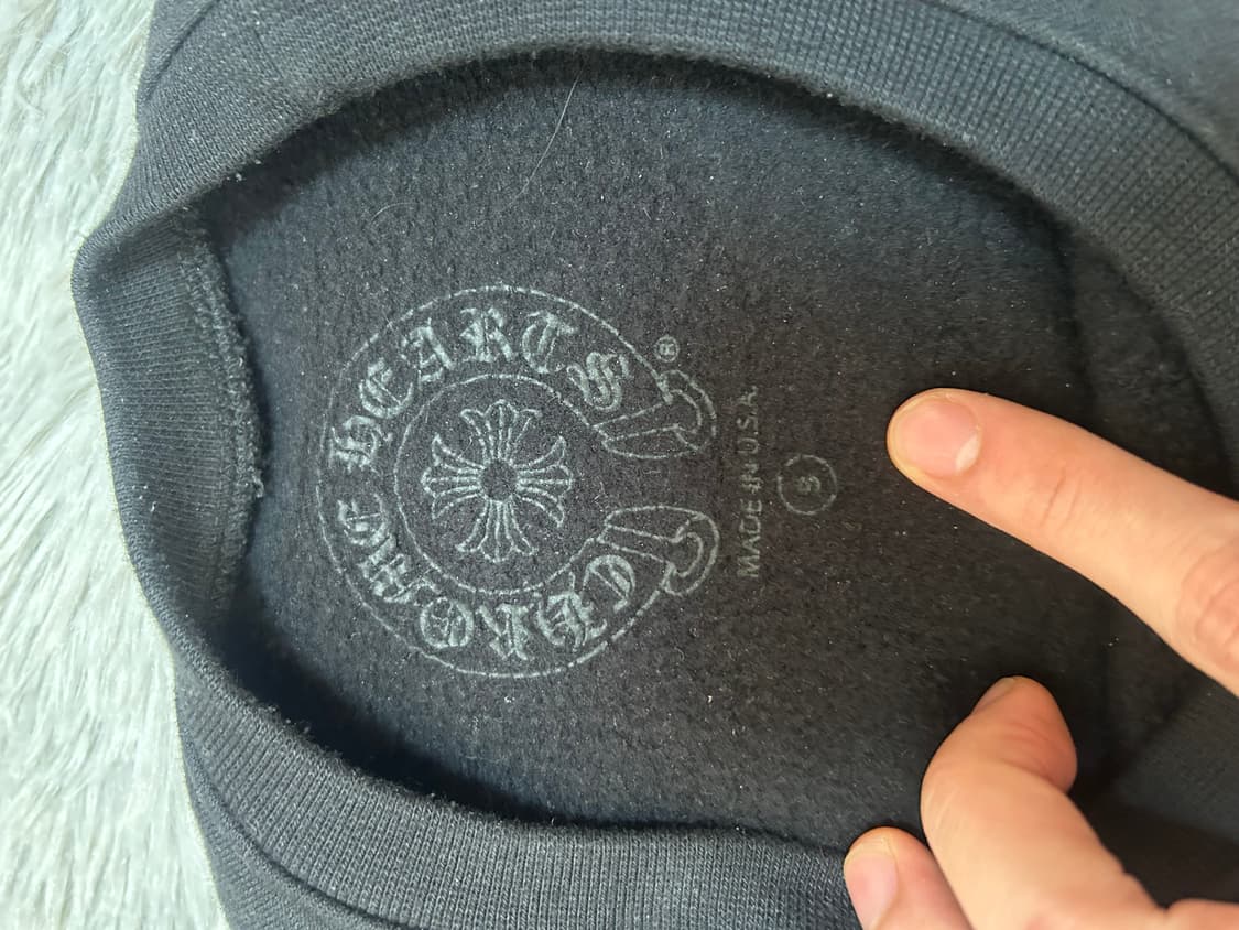 [크림구매] 크롬하츠 홀스슈 로고 맨투맨 블랙 S 상품이미지7