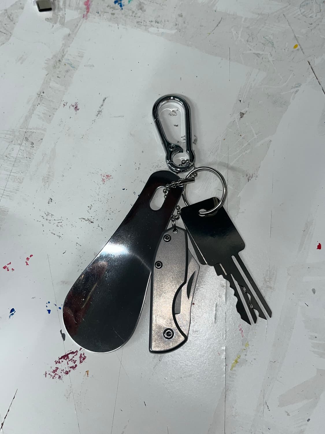 Shoehorn&Knife key-ring / 구두주걱&나이프 키링 상품이미지1