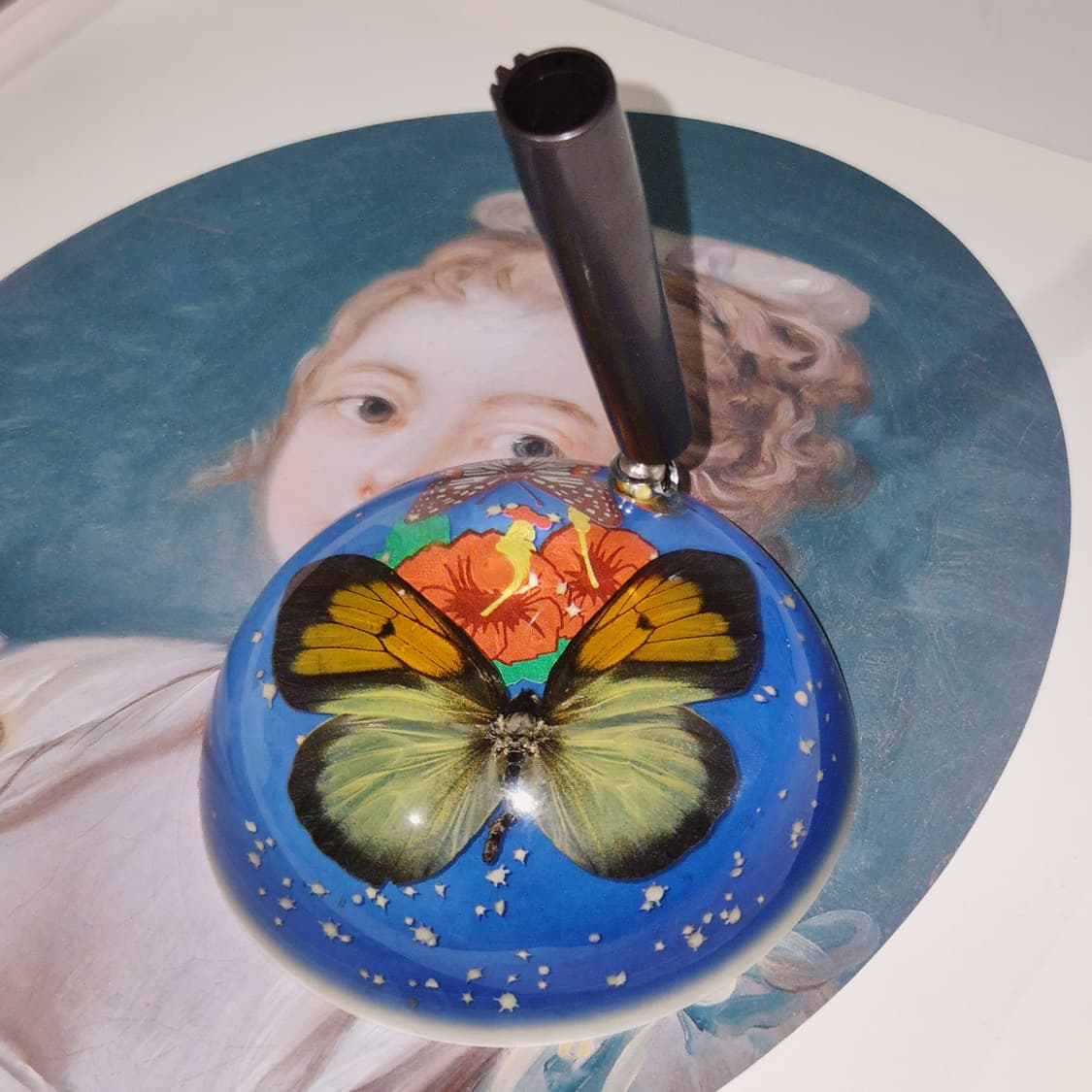 70s 핸드메이드 나비 표본 문진&펜 홀더 1p 상품이미지8