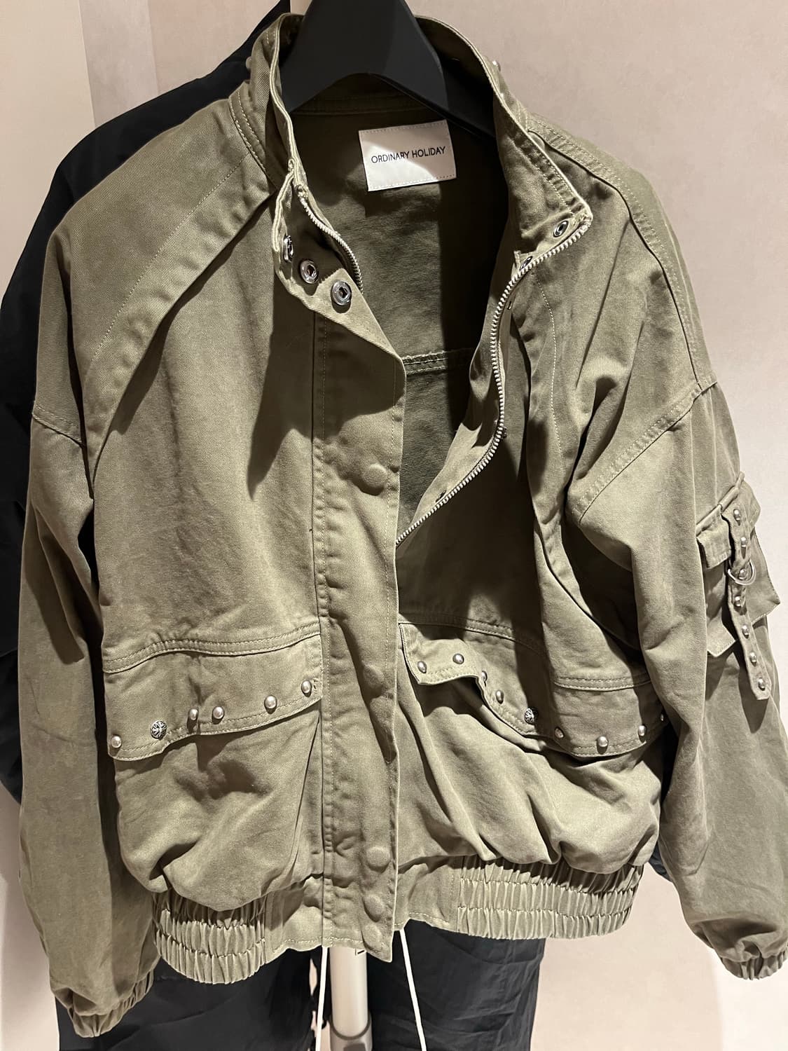 오디너리홀리데이 블루종 점퍼 카키 상품이미지4