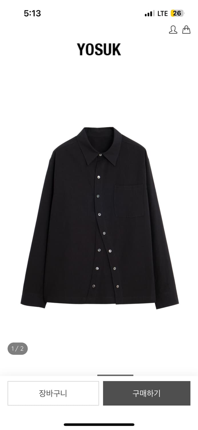 Yosuk Wave Shirts(black) 상품이미지1