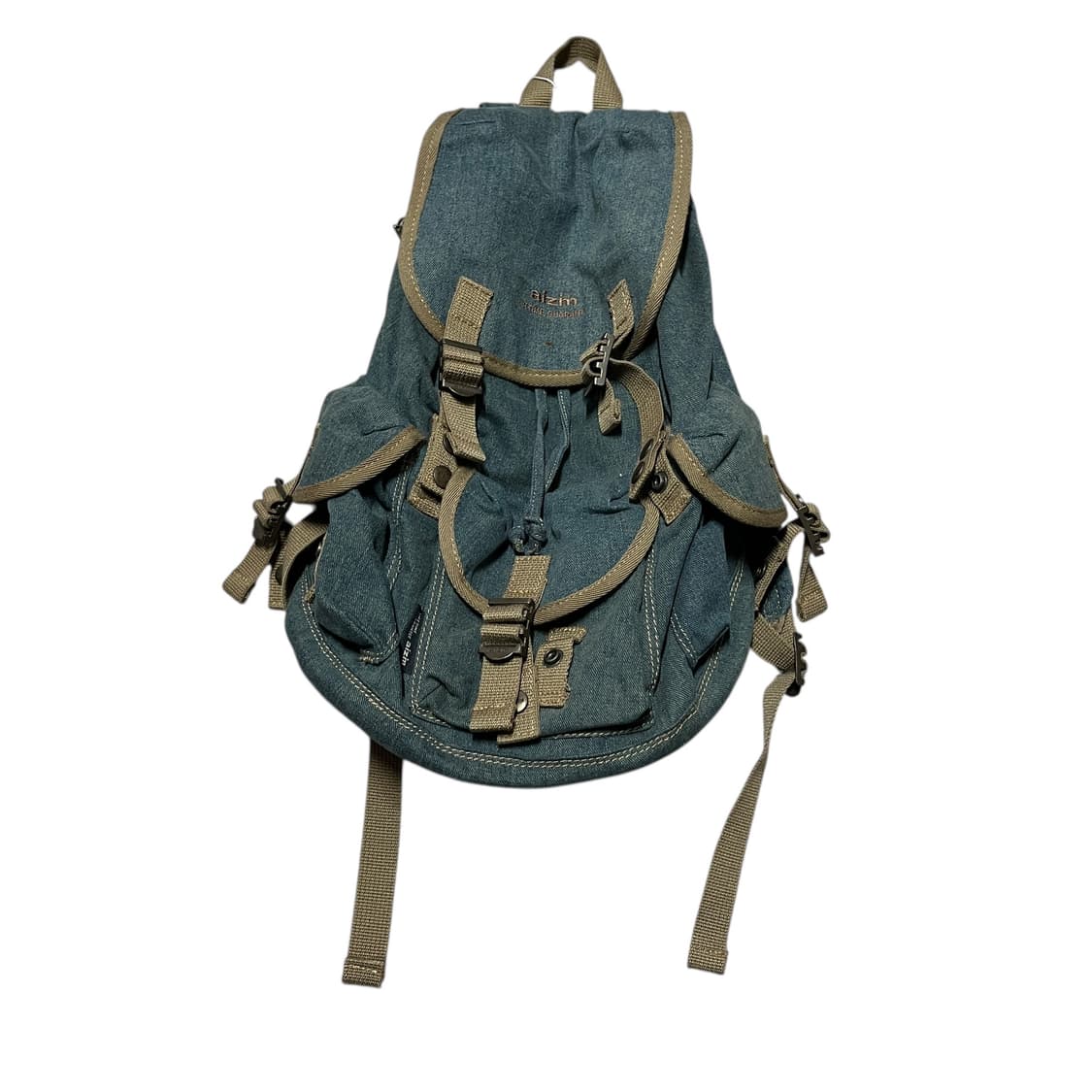 빈티지 모리걸 y2k 데님 쓰리포켓 복조리 백팩 상품이미지1