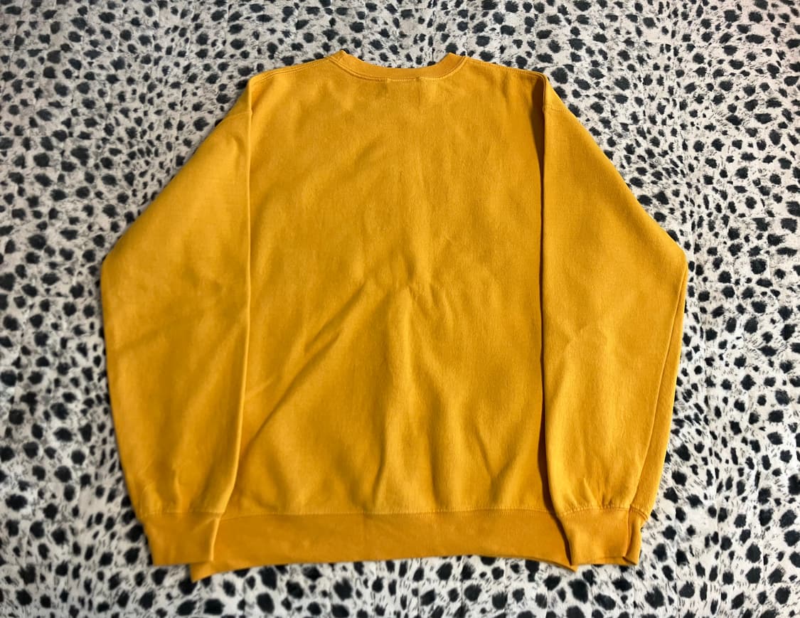 00s MV Sport 50/50 노랑/퍼플 스웻셔츠 M 구제 빈티지 상품이미지4