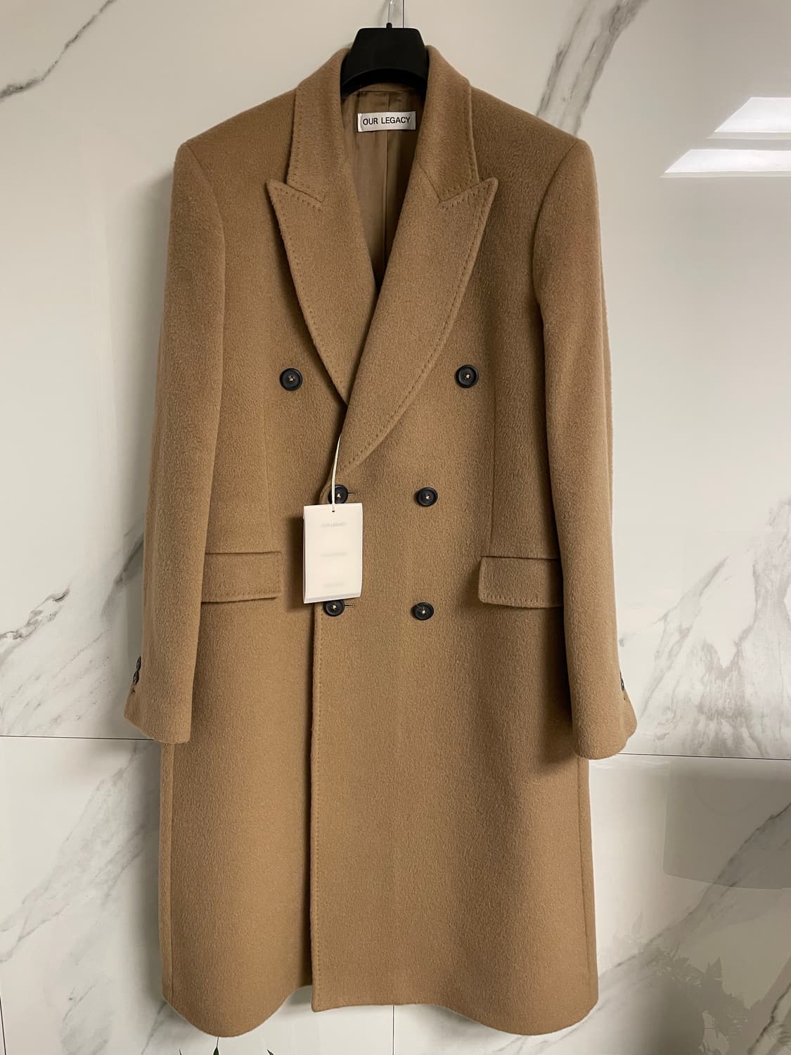 (50) 아워레가시 웨일코트 카멜 헤어리 울 상품이미지1