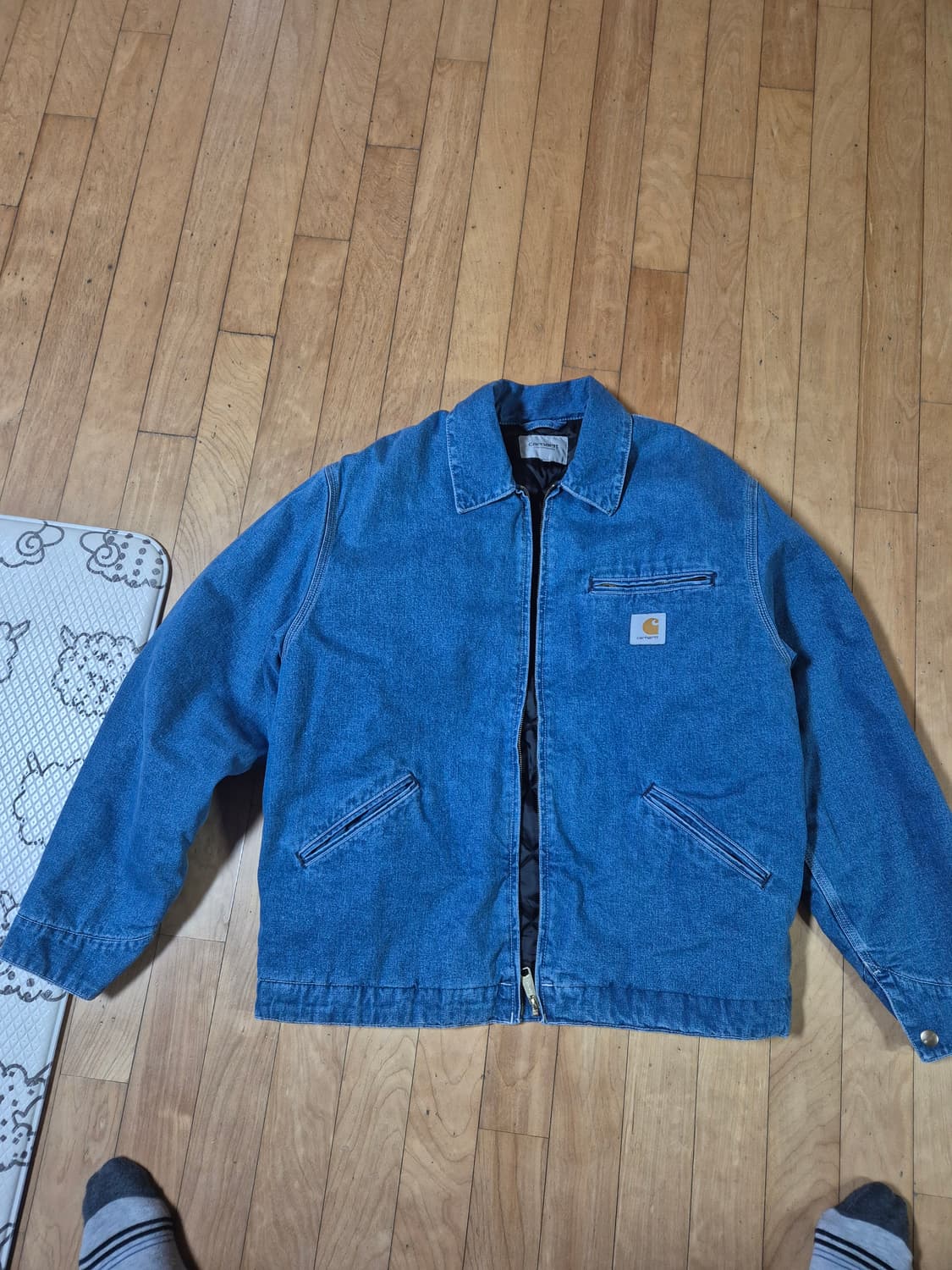 칼하트 wip OG 노르코 데님 디트로이트 자켓 L 상품이미지4