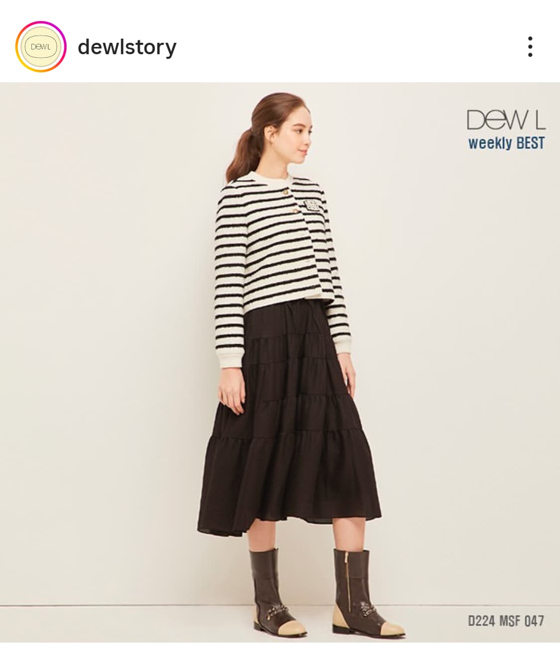 듀엘 24년 46만대 트위드자켓  상품이미지1