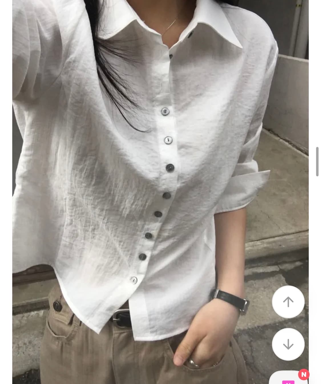 FIND 스트라이프 텐셀 셔츠 상품이미지2