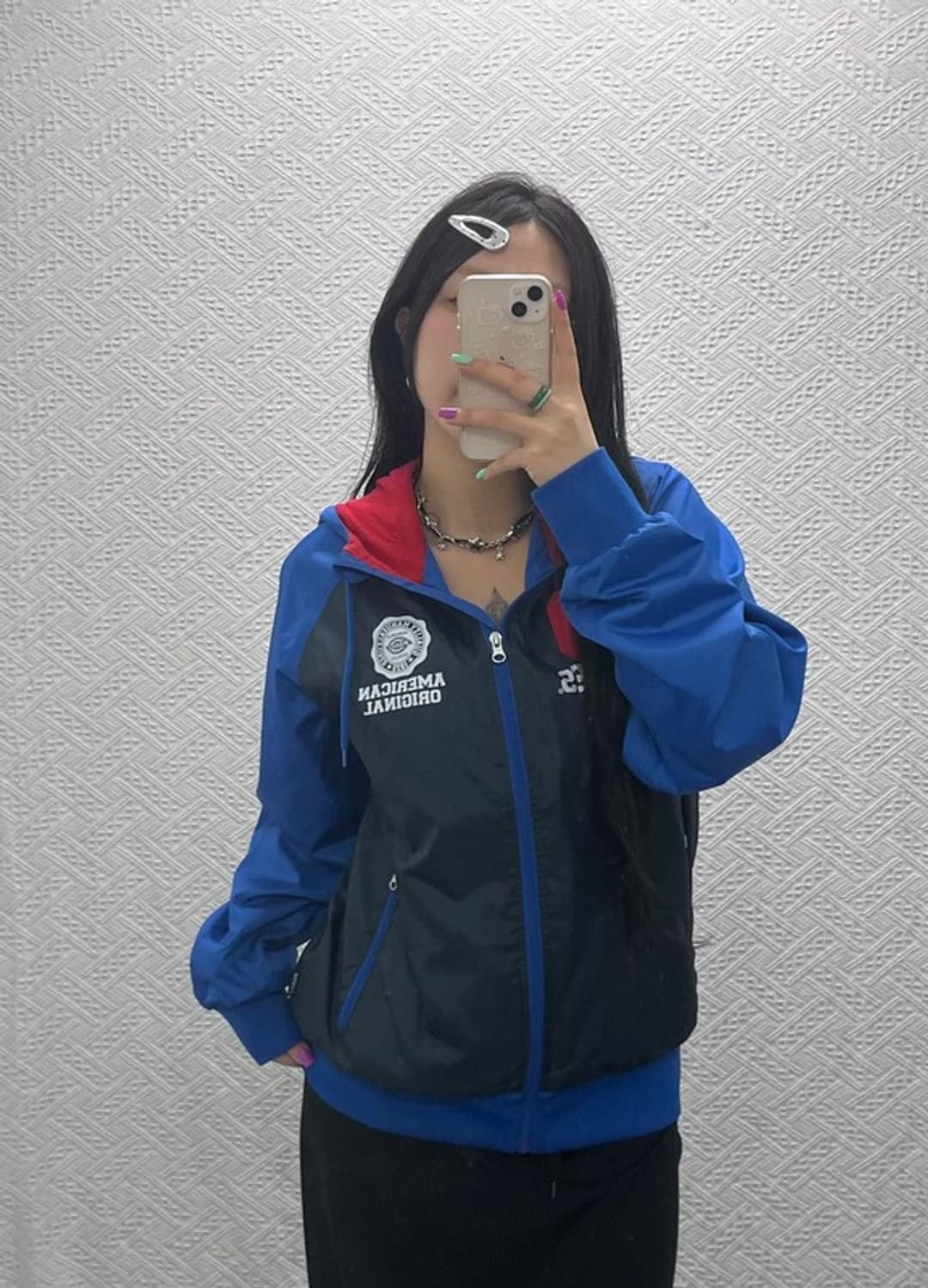 디키즈 올드스쿨 90's 레트로 배색 바람막이 집업 M C07127 상품이미지2