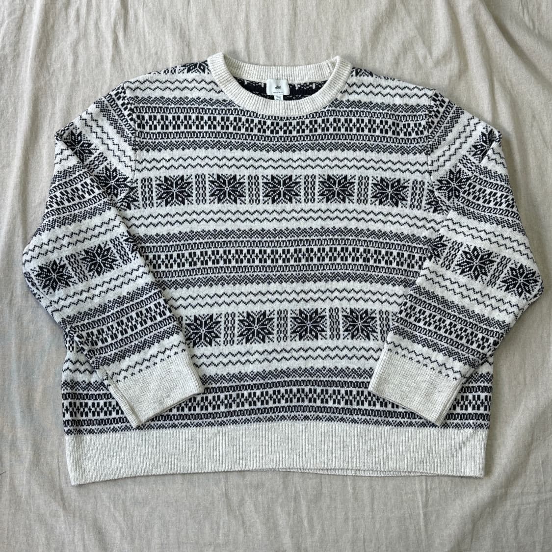 H&M 눈꽃 니트 XXL 상품이미지1