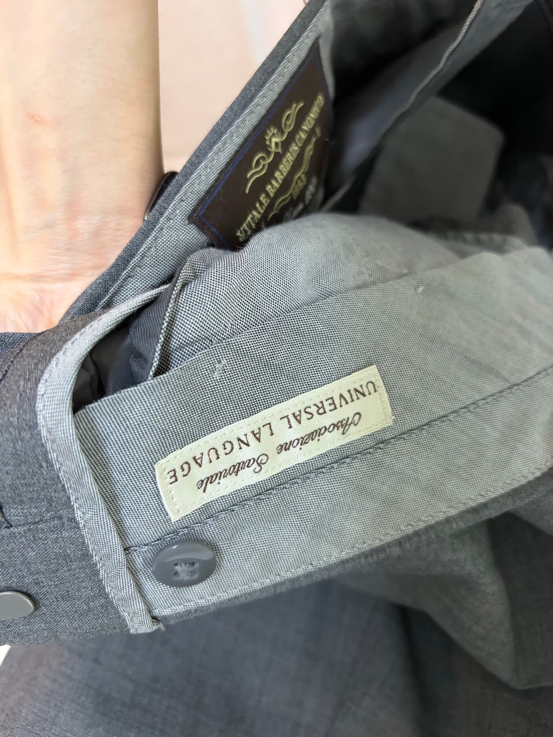 유니버셜랭귀지 미드그레이 투턱 구르카팬츠 상품이미지3