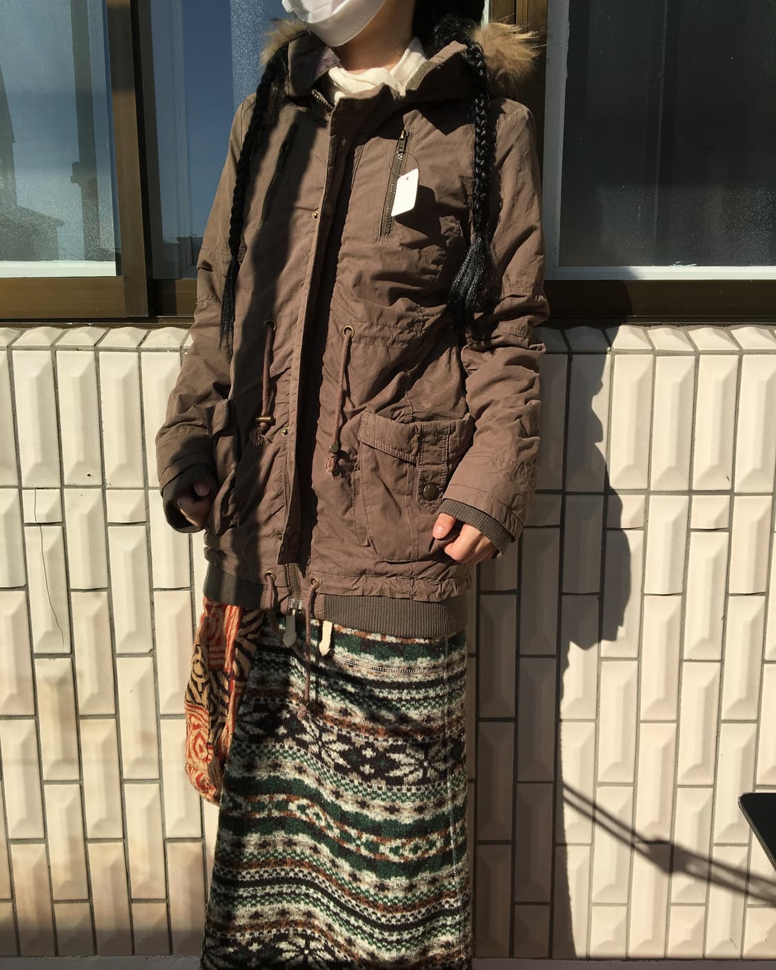 Fake fur hood filed jacket 상품이미지9