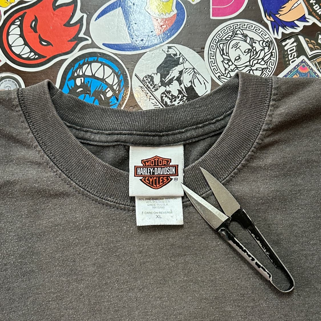 00s USA 할리데이비슨 페이디드 롱슬리브 티셔츠 XL 상품이미지8