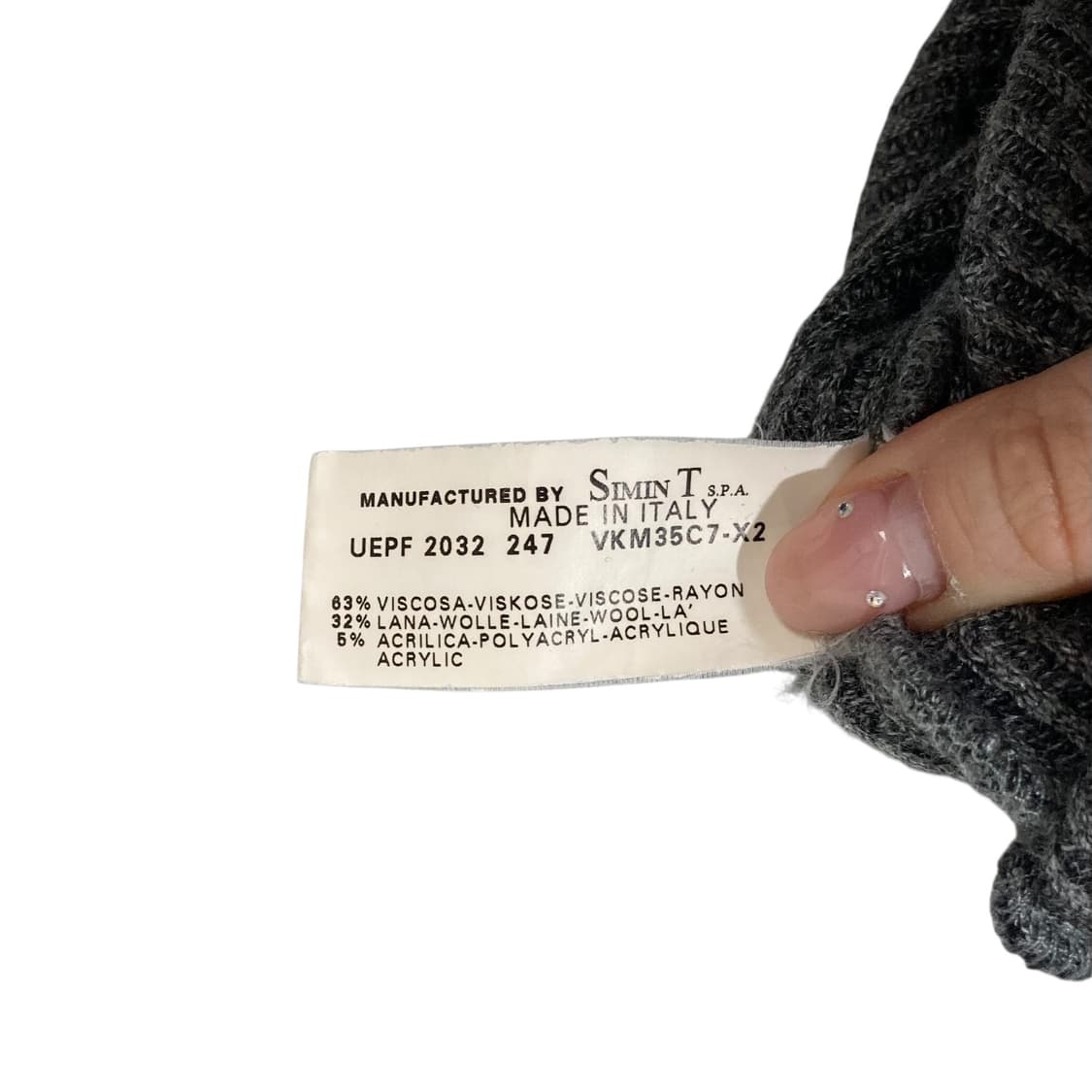 아르마니 차콜 반집업 니트 상품이미지4