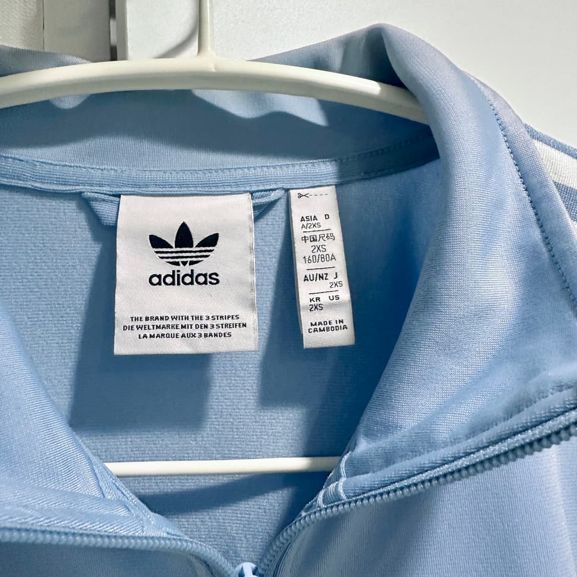 아디다스 스나이델 베켄바우어 트랙 자켓 트랙탑 엠비언트 스카이 상품이미지3