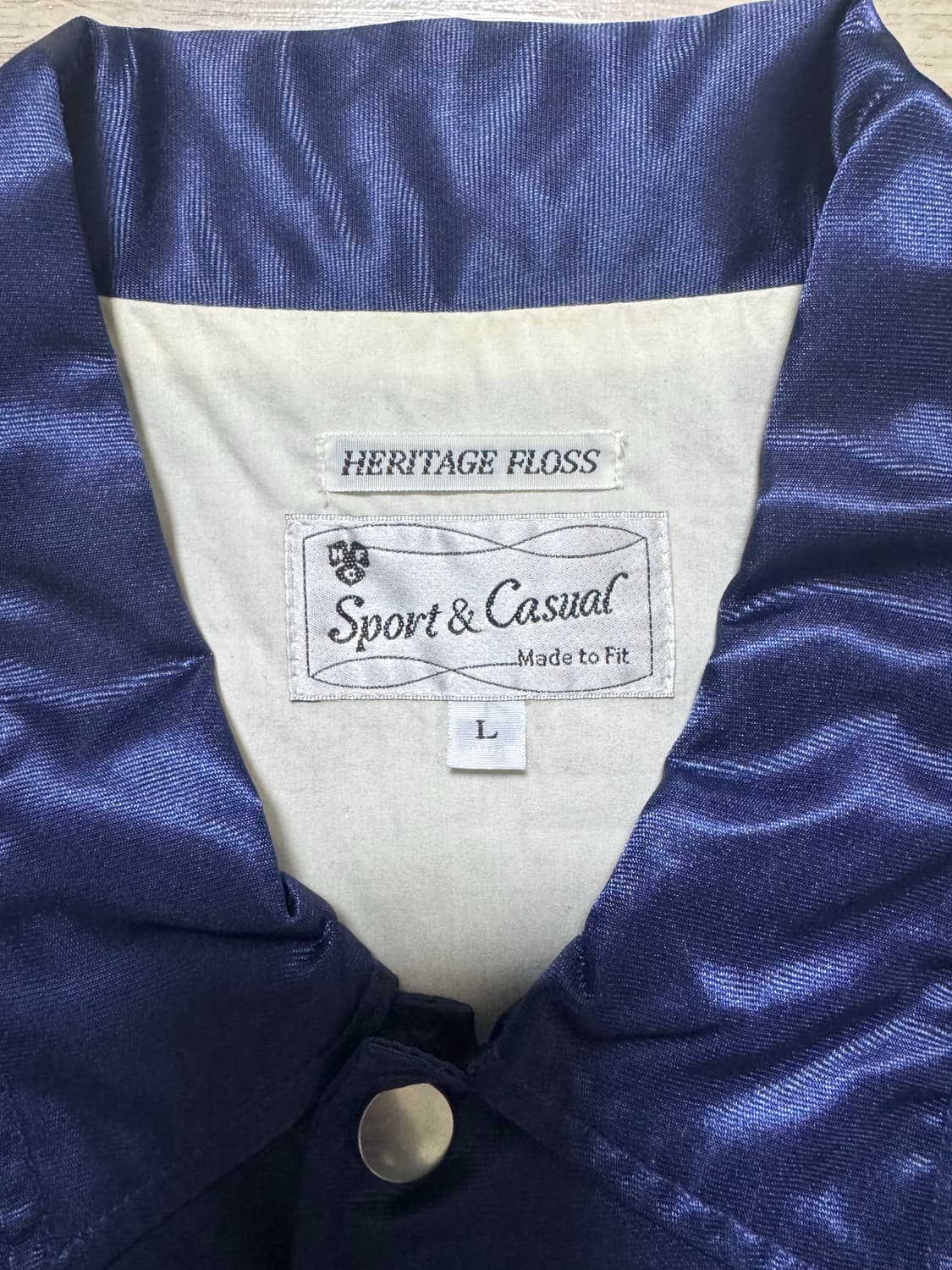 헤리티지 플로스 사틴 코치자켓 초기 버전 L사이즈 상품이미지3