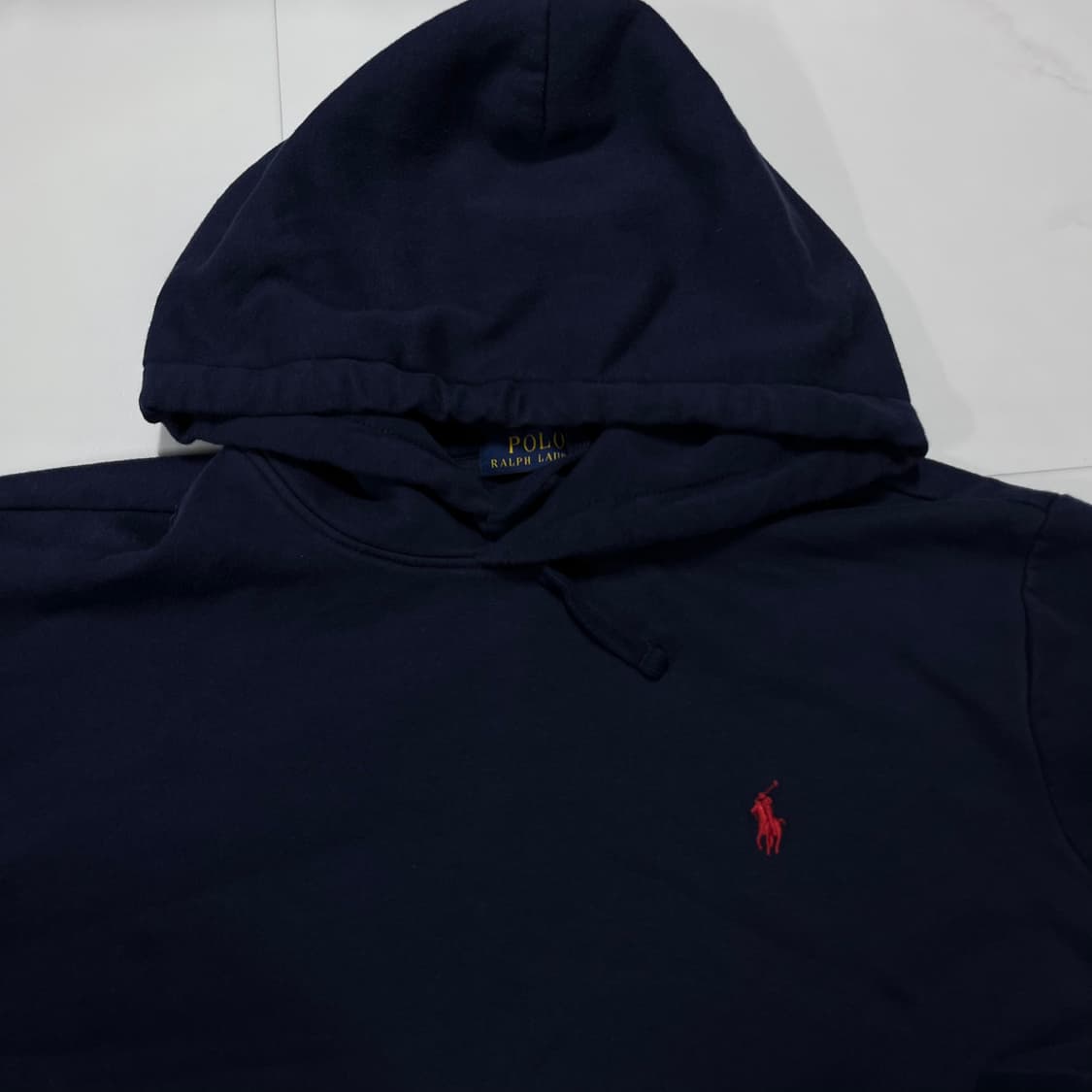 [정품] 폴로 네이비 / 레드포니 기모 후드티 [ L ] 상품이미지3